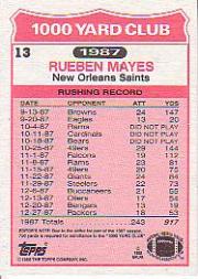 1988 Topps Football "1000 Yard Club" Insert Cards - Picture 25 of 55