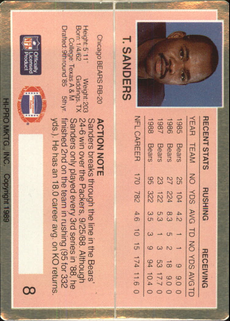1989 Action Packed Test Football "Main Set" Cards - Picture 17 of 61