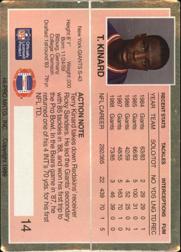 1989 Action Packed Test Football "Main Set" Cards - Picture 29 of 61