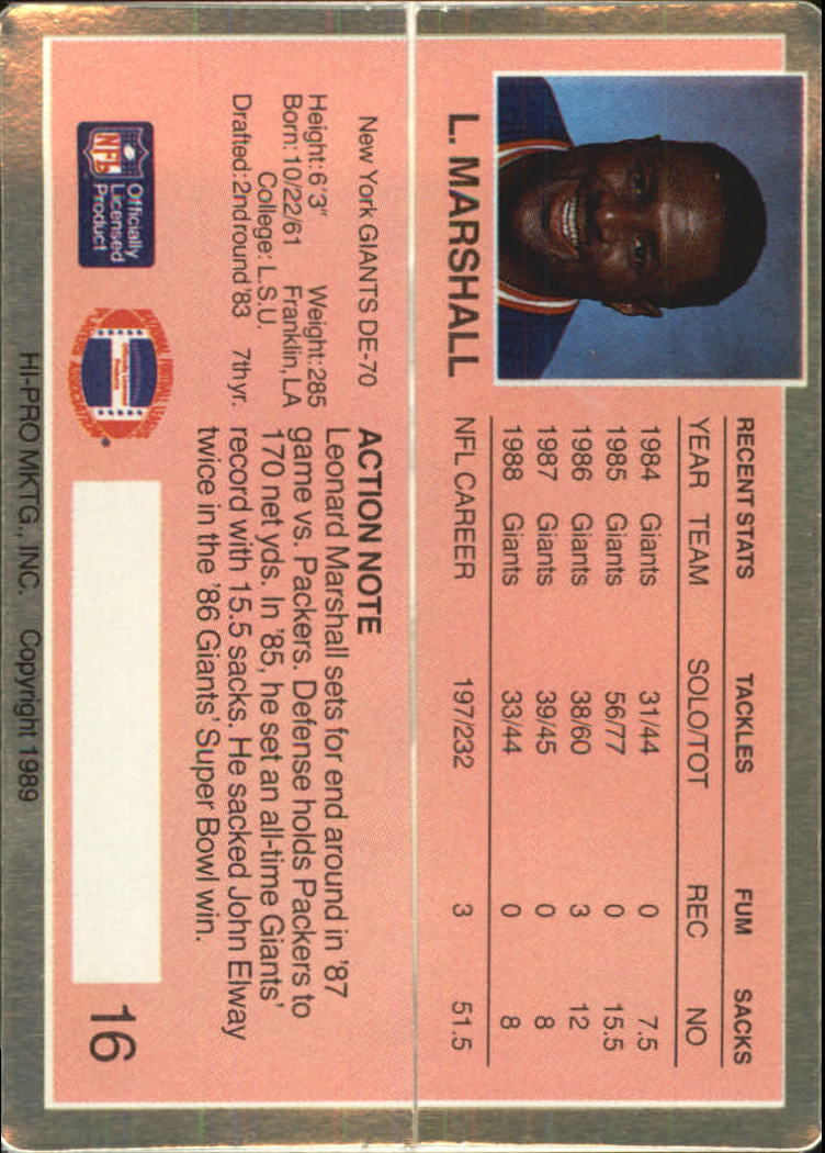 1989 Action Packed Test Football "Main Set" Cards - Picture 33 of 61
