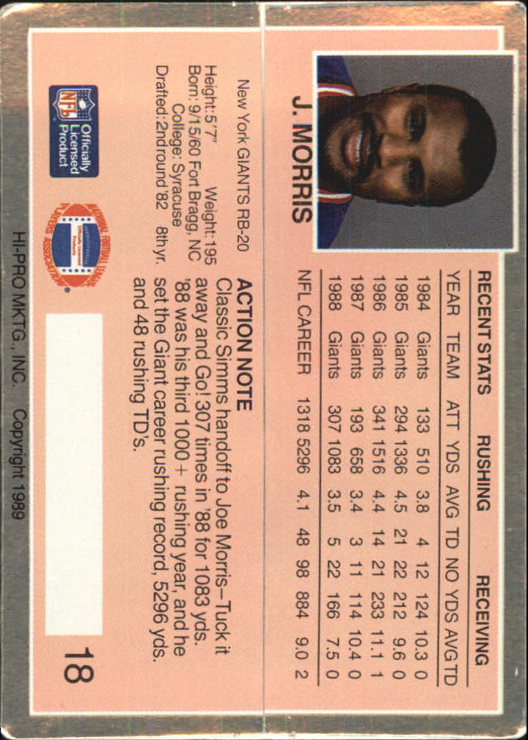 1989 Action Packed Test Football "Main Set" Cards - Picture 37 of 61