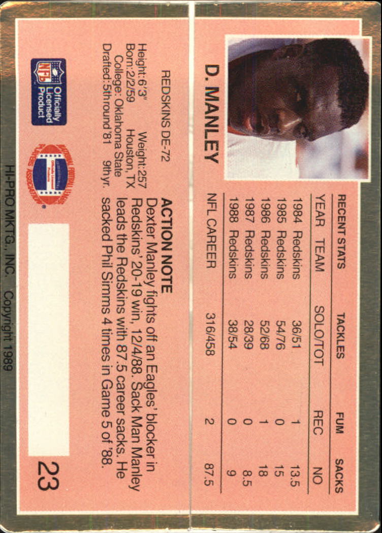 1989 Action Packed Test Football "Main Set" Cards - Picture 47 of 61