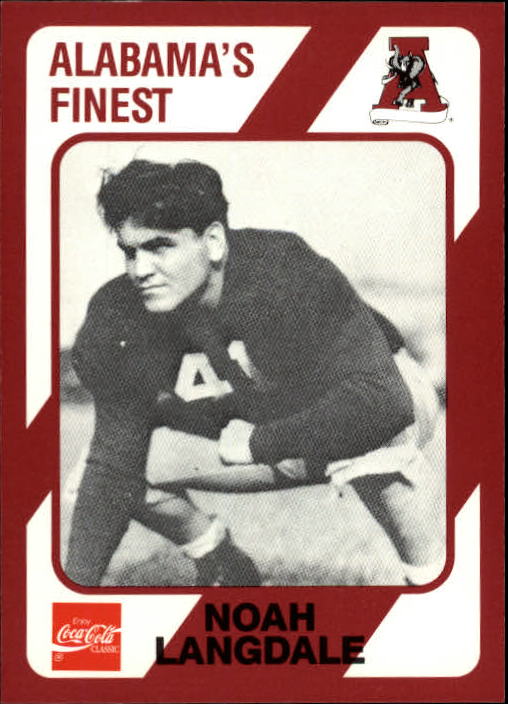 1989 Alabama Coke 580 Collegiate Collection Football "Main Set" Cards #400-#580 - Picture 210 of 363