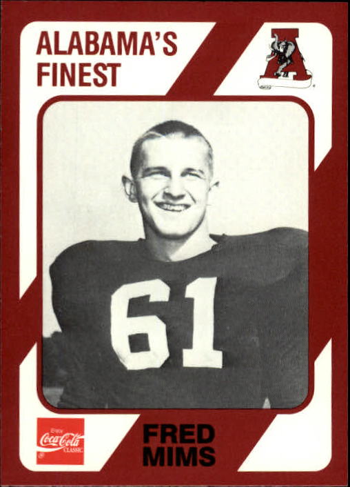 1989 Alabama Coke 580 Collegiate Collection Football "Main Set" Cards #400-#580 - Picture 242 of 363