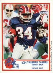 1989 Bills Police #2 Thurman Thomas