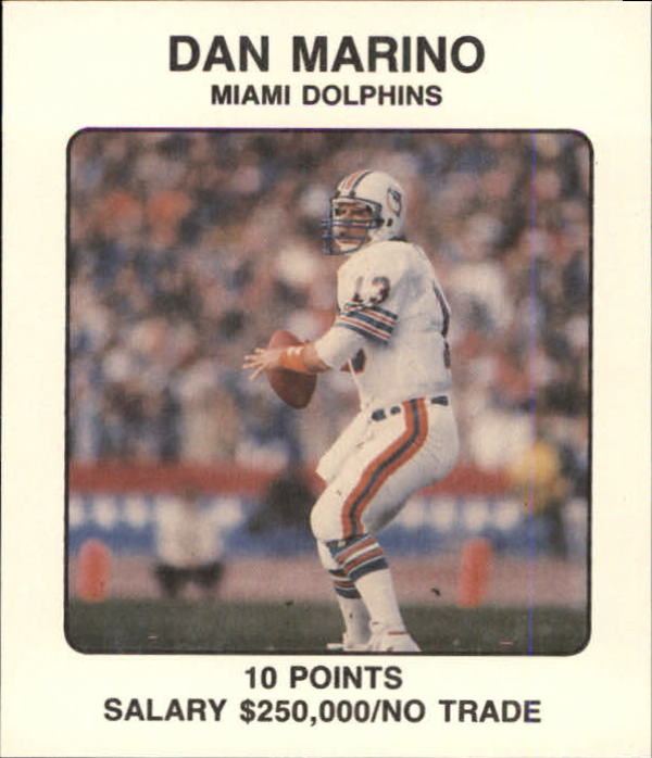 1989 Franchise Game #127 Dan Marino back image