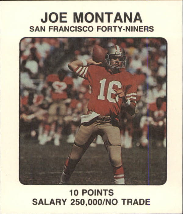 1989 Franchise Game #157 Joe Montana back image