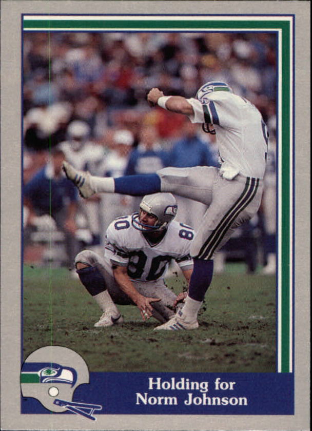1989 Pacific Steve Largent #63 Holding for Norm