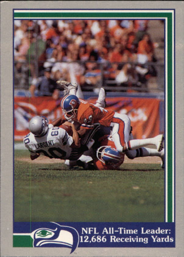 1989 Pacific Steve Largent #81 NFL All-Time Leader