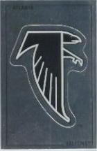 1989 Panini Stickers #9 Atlanta Falcons Logo FOIL