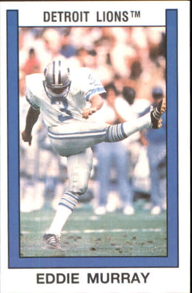 1990 Pro Set Football Eddie Murray Detroit Lions Pro Bowl #409