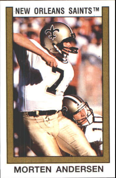 1991 Fleer Ultra #204 Morten Andersen New Orleans Saints football card