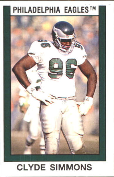 Clyde Simmons - Eagles #106 Score 1990 NFL Football Trading Card