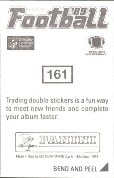 1989 Panini Stickers #161 Jerry Rice back image