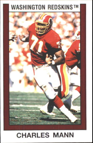 1989 Pro Set Football Redskins Charles Mann Card #429