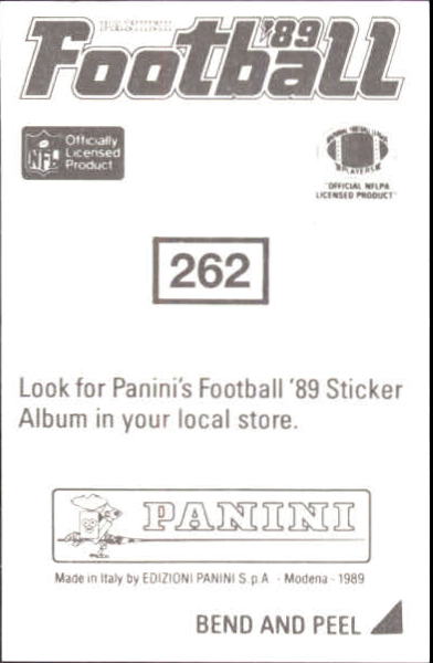 B2010- 1989 Panini Stickers Football Cards 251-417 -You Pick- 15+ FREE US SHIP - Picture 25 of 331