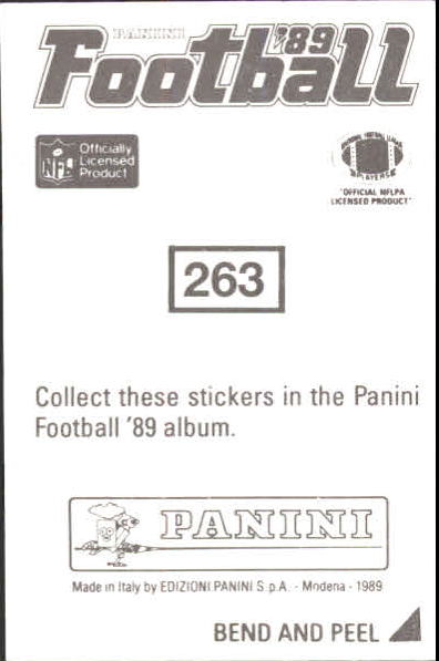B2010- 1989 Panini Stickers Football Cards 251-417 -You Pick- 15+ FREE US SHIP - Picture 27 of 331