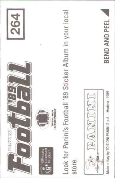 B2010- 1989 Panini Stickers Football Cards 251-417 -You Pick- 15+ FREE US SHIP - Picture 29 of 331