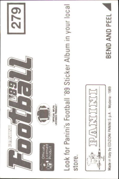 B2010- 1989 Panini Stickers Football Cards 251-417 -You Pick- 15+ FREE US SHIP - Picture 59 of 331