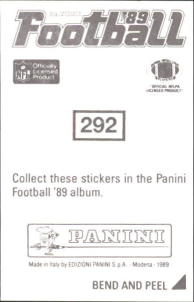 B2010- 1989 Panini Stickers Football Cards 251-417 -You Pick- 15+ FREE US SHIP - Picture 85 of 331
