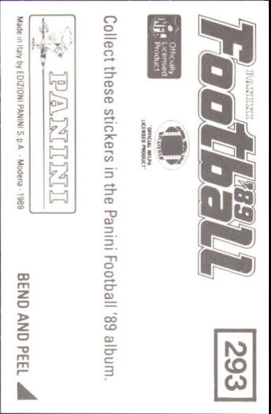 B2010- 1989 Panini Stickers Football Cards 251-417 -You Pick- 15+ FREE US SHIP - Picture 87 of 331