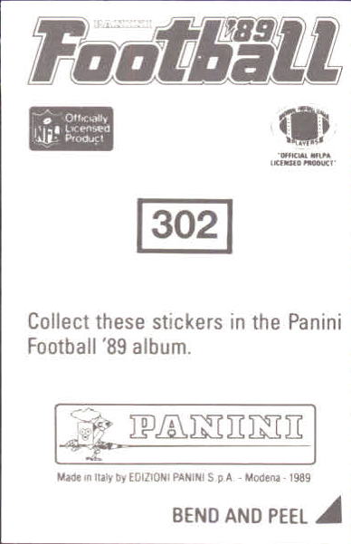 B2010- 1989 Panini Stickers Football Cards 251-417 -You Pick- 15+ FREE US SHIP - Picture 104 of 331