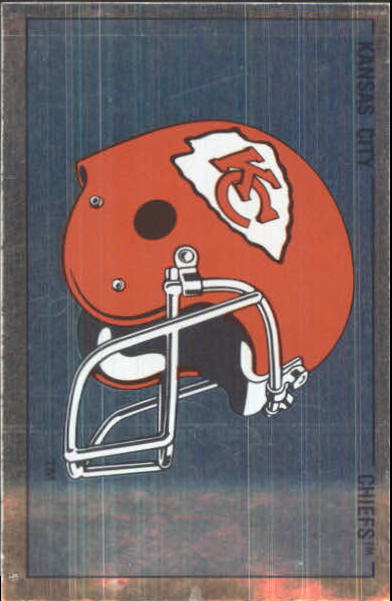 1989 Panini Stickers #306 Kansas City Chiefs/Helmet FOIL