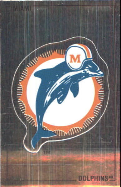 1989 Panini Stickers #334 Miami Dolphins Logo FOIL