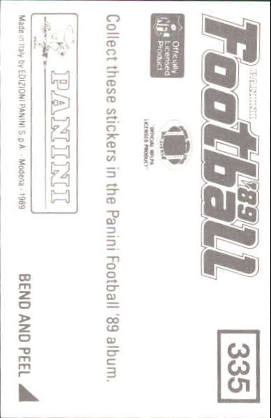 B2010- 1989 Panini Stickers Football Cards 251-417 -You Pick- 15+ FREE US SHIP - Picture 170 of 331