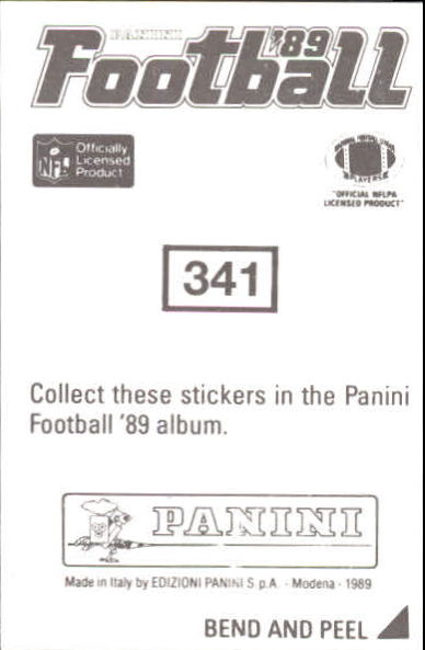 B2010- 1989 Panini Stickers Football Cards 251-417 -You Pick- 15+ FREE US SHIP - Picture 182 of 331