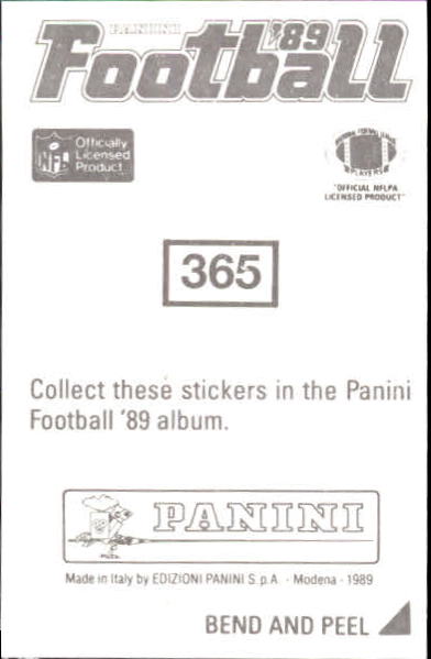 B2010- 1989 Panini Stickers Football Cards 251-417 -You Pick- 15+ FREE US SHIP - Picture 230 of 331