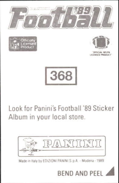 B2010- 1989 Panini Stickers Football Cards 251-417 -You Pick- 15+ FREE US SHIP - Picture 236 of 331