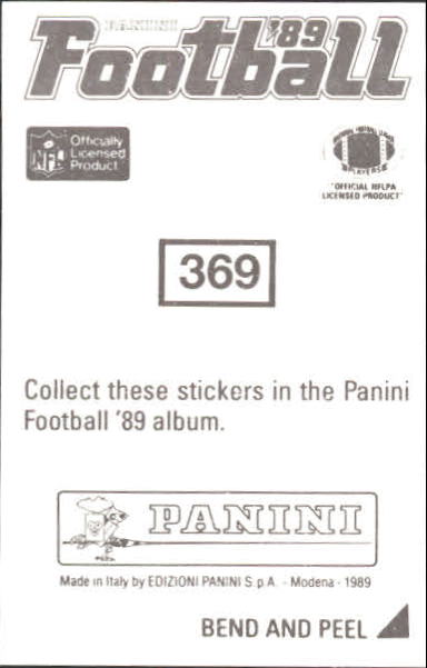 B2010- 1989 Panini Stickers Football Cards 251-417 -You Pick- 15+ FREE US SHIP - Picture 238 of 331