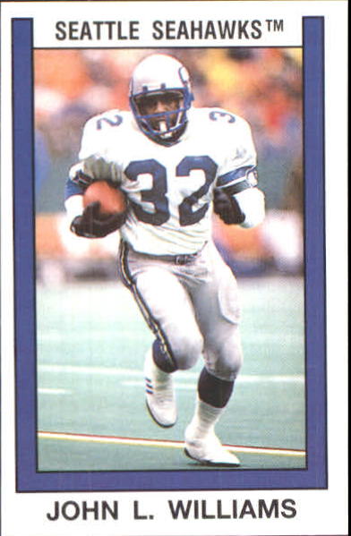 Upper Deck Football 1991 #166 John L. Williams Seattle Seahawks NFL Card