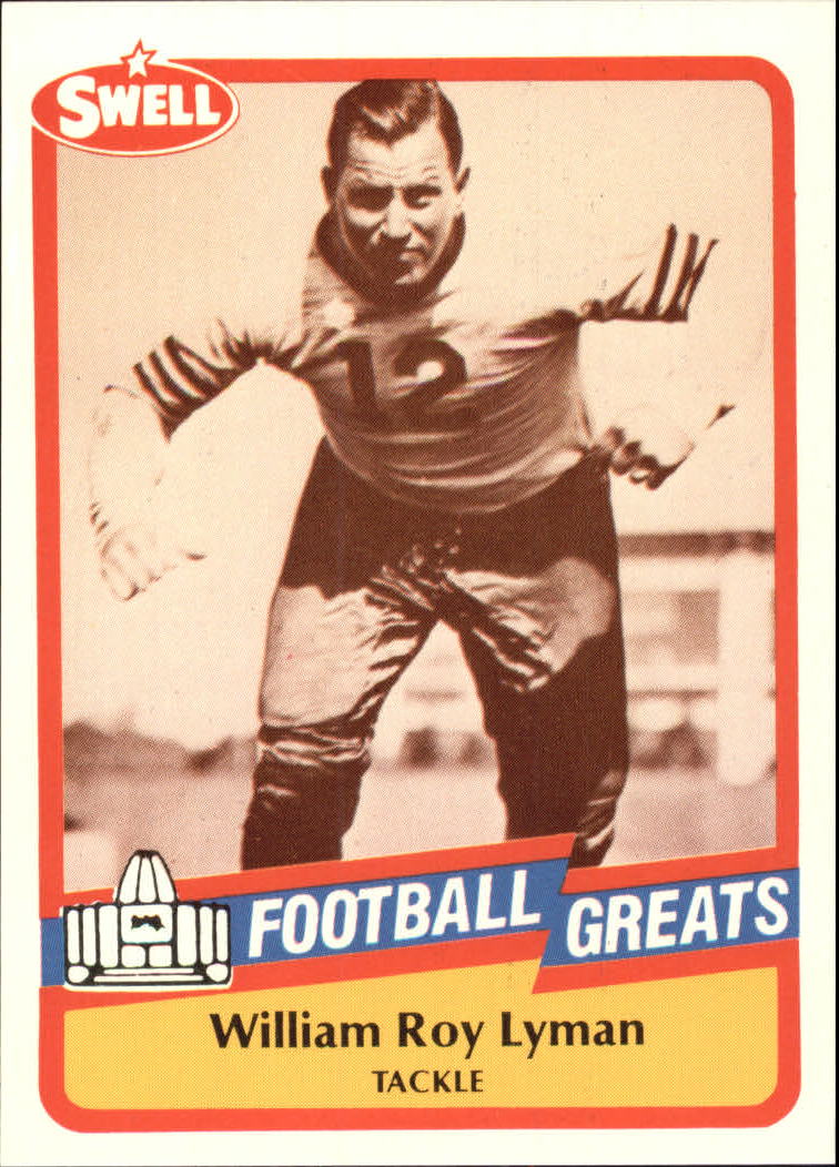 1989 Swell Greats (HOF) Football "Main Set" Base Cards - Bild 38 von 287