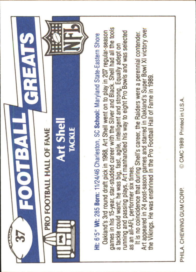 1989 Swell Greats (HOF) Football "Main Set" Base Cards - Bild 75 von 287