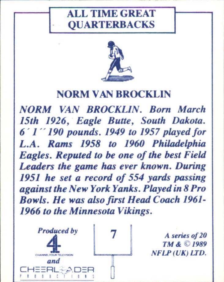 B6727- 1989 TV-4 NFL Quarterbacks Football Cards -You Pick- 15+ FREE US SHIP - Picture 9 of 23