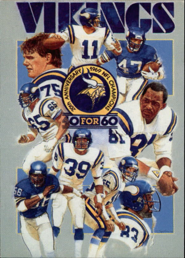 B6156- 1989 Vikings Police Football Card #s 1-10 -You Pick- 15+ FREE US SHIP