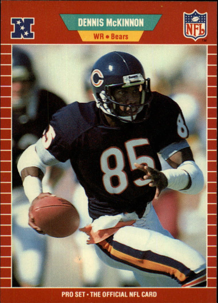 1989 Pro Set #43 Dennis McKinnon UER/(Caught 20 or 21/passes as a rookie)