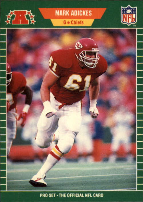 1989 Pro Set #178 Mark Adickes RC/(Out of alphabetical/sequence for his team)