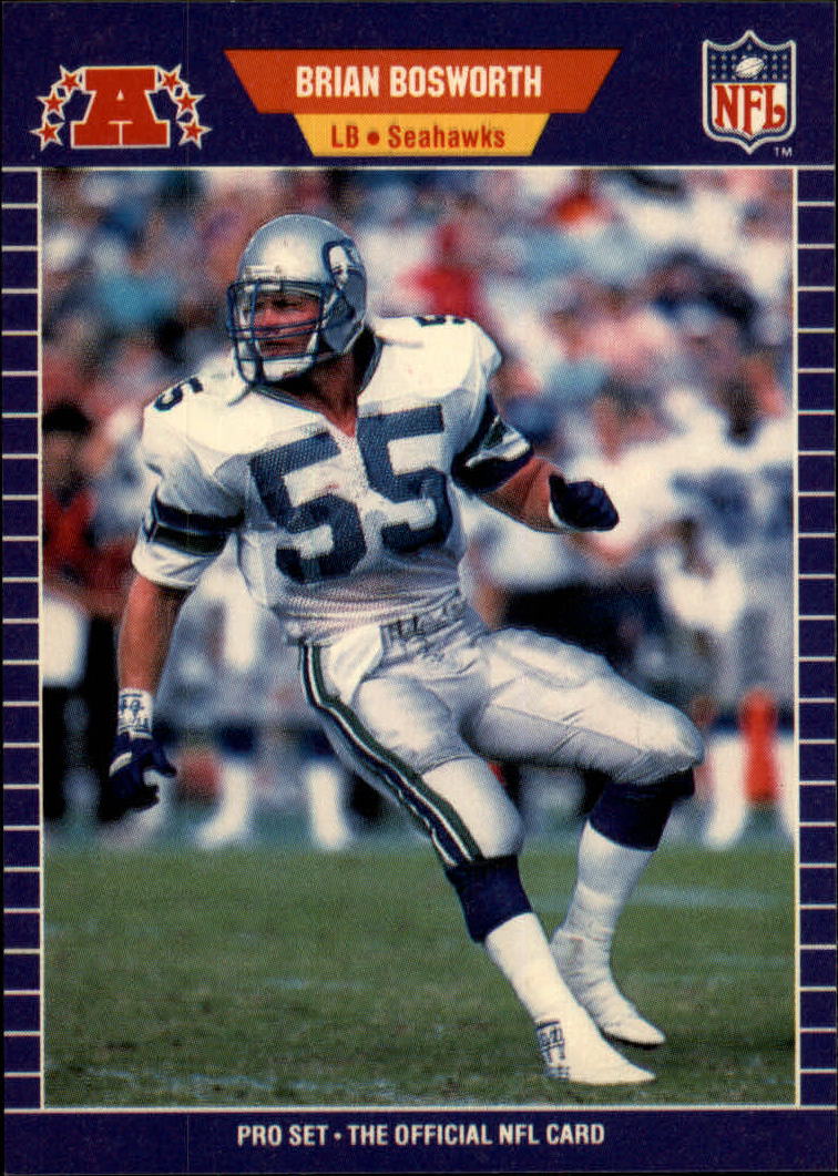 1989 Pro Set #391A Brian Bosworth ERR/(Seattle on front)