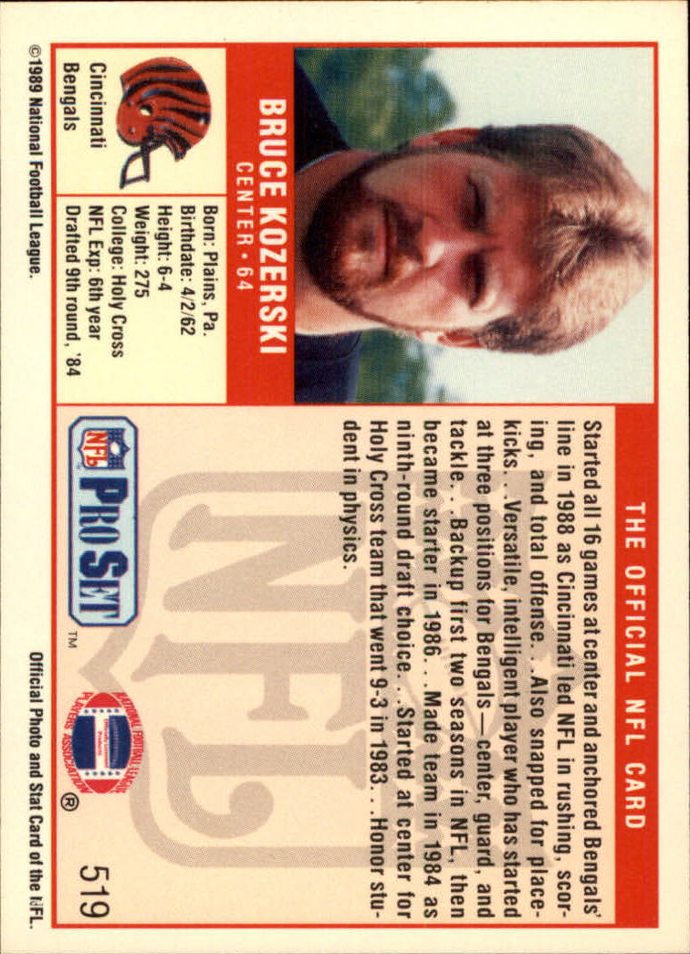 A0575- 1989 Pro Set Football Cards 500-560 +Inserts -You Pick- 15+ FREE US SHIP - Picture 43 of 157
