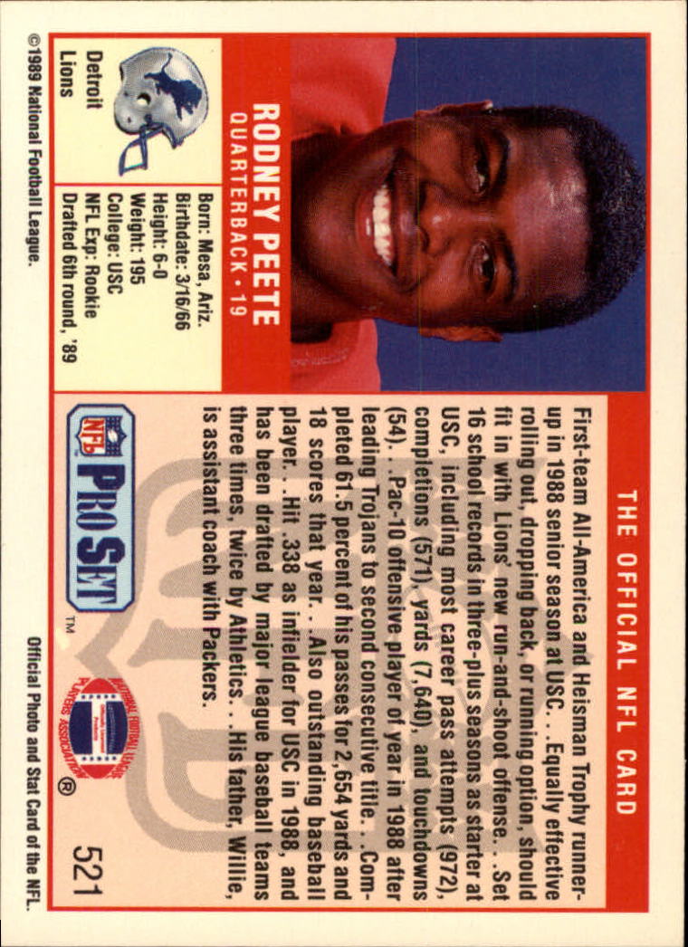 A0575- 1989 Pro Set Football Cards 500-560 +Inserts -You Pick- 15+ FREE US SHIP - Picture 47 of 157