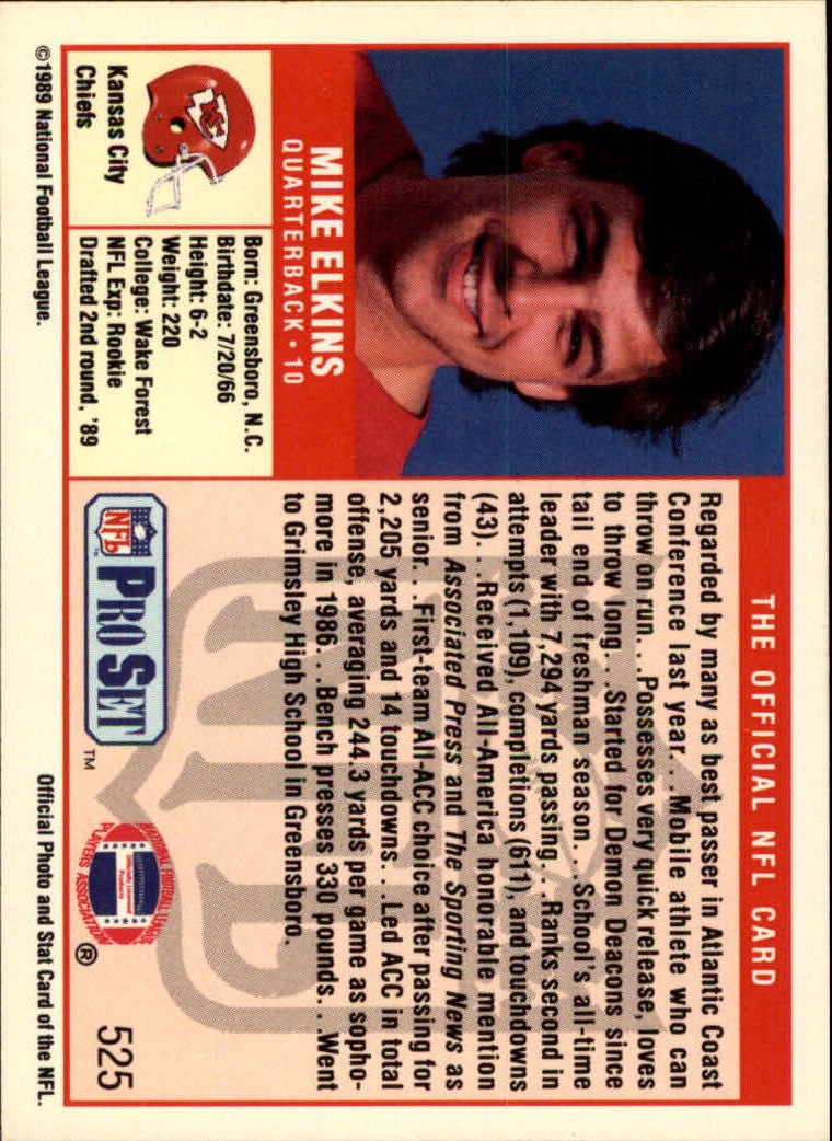 A0575- 1989 Pro Set Football Cards 500-560 +Inserts -You Pick- 15+ FREE US SHIP - Picture 55 of 157
