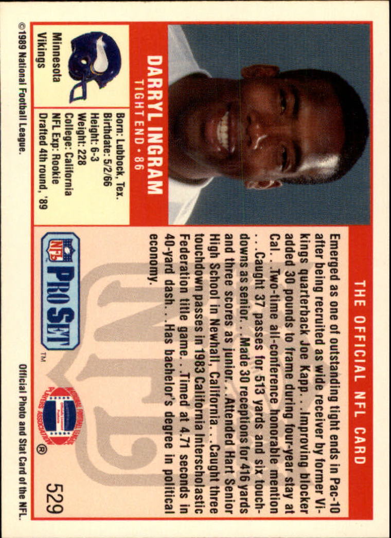 A0575- 1989 Pro Set Football Cards 500-560 +Inserts -You Pick- 15+ FREE US SHIP - Picture 63 of 157