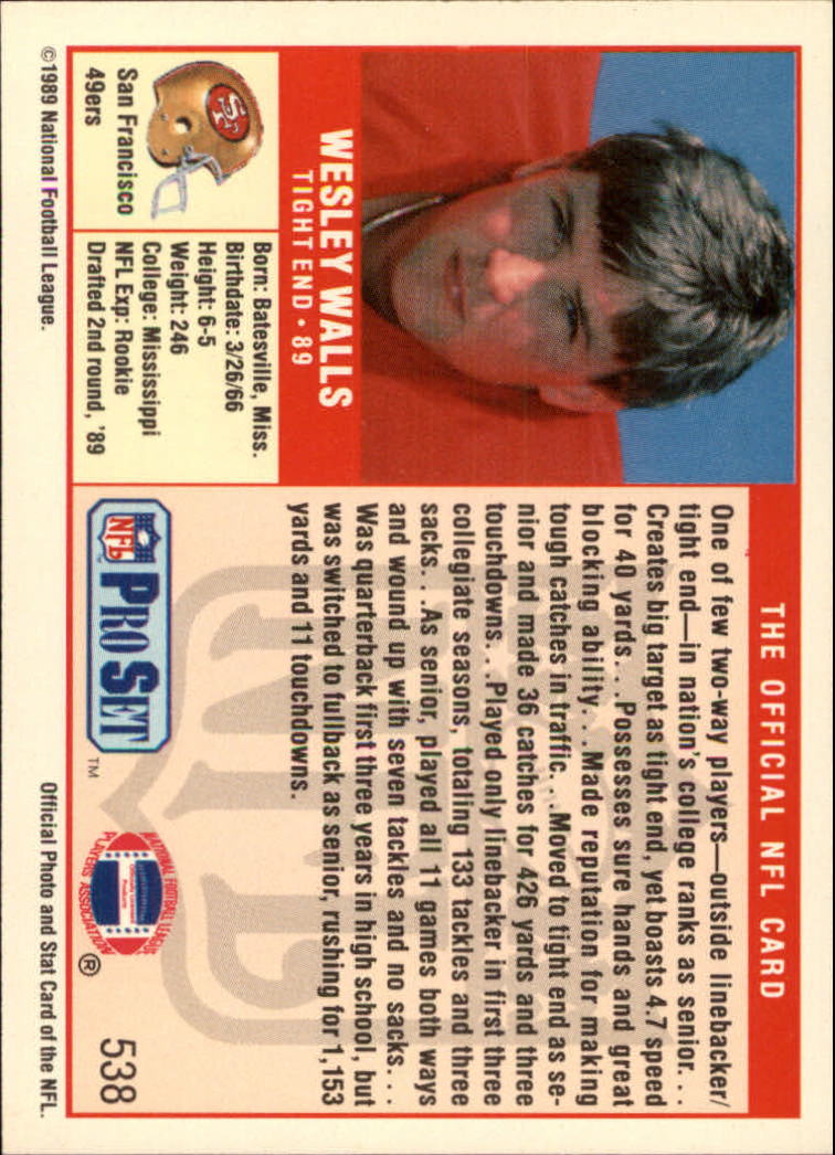A0575- 1989 Pro Set Football Cards 500-560 +Inserts -You Pick- 15+ FREE US SHIP - Picture 79 of 157