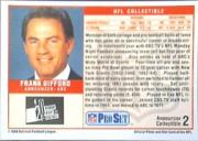 1989 Pro Set Announcers #2 Frank Gifford back image