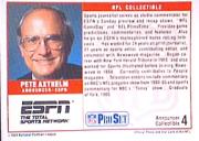 1989 Pro Set Announcers #4 Pete Axthelm back image