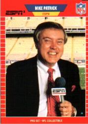 1989 Pro Set Announcers #7 Mike Patrick