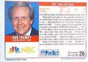 1989 Pro Set Football "Announcers" Insert Cards - Bild 42 von 49